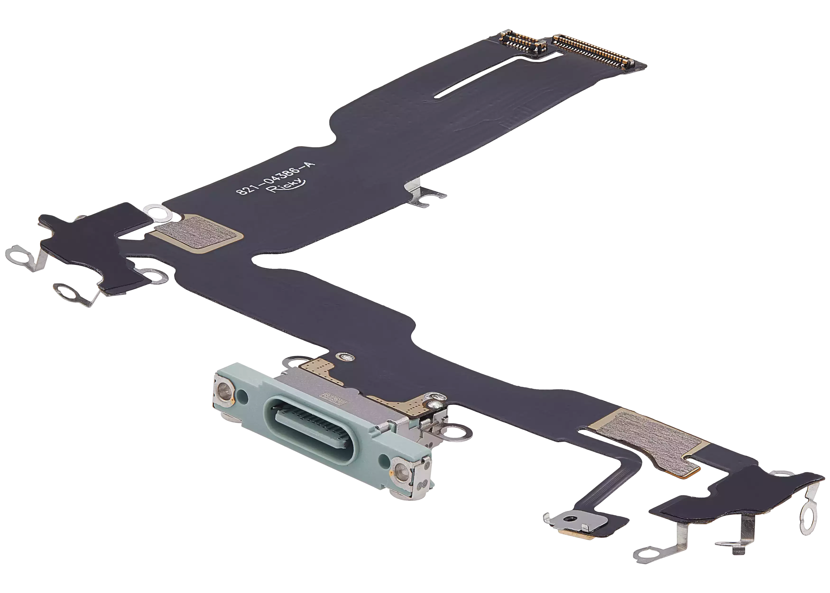 Ladebuchse-Flexkabel für iPhone 15 Plus (Aftermarket Plus) (Grün)