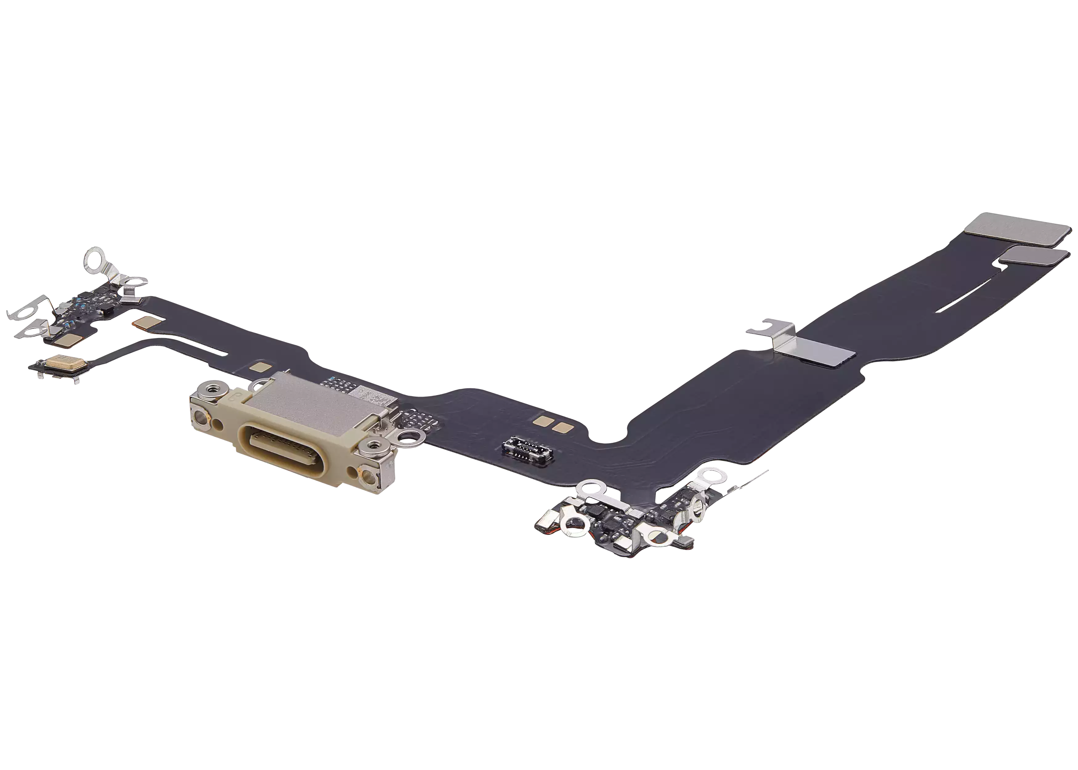 Flex-Kabel für Ladebuchse für iPhone 15 Plus (Aftermarket Plus) (Gelb)