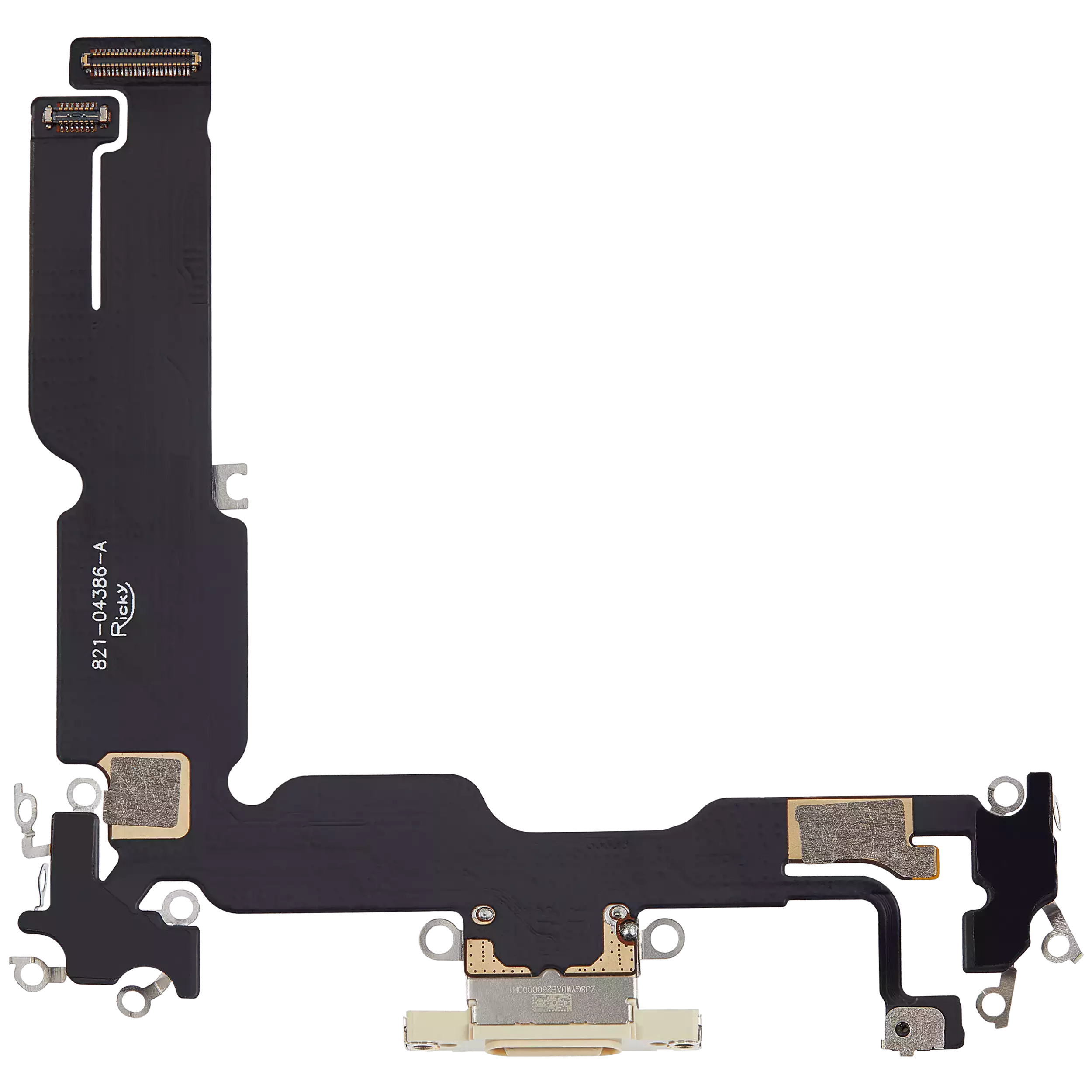 Flex-Kabel für Ladebuchse für iPhone 15 Plus (Aftermarket Plus) (Gelb)