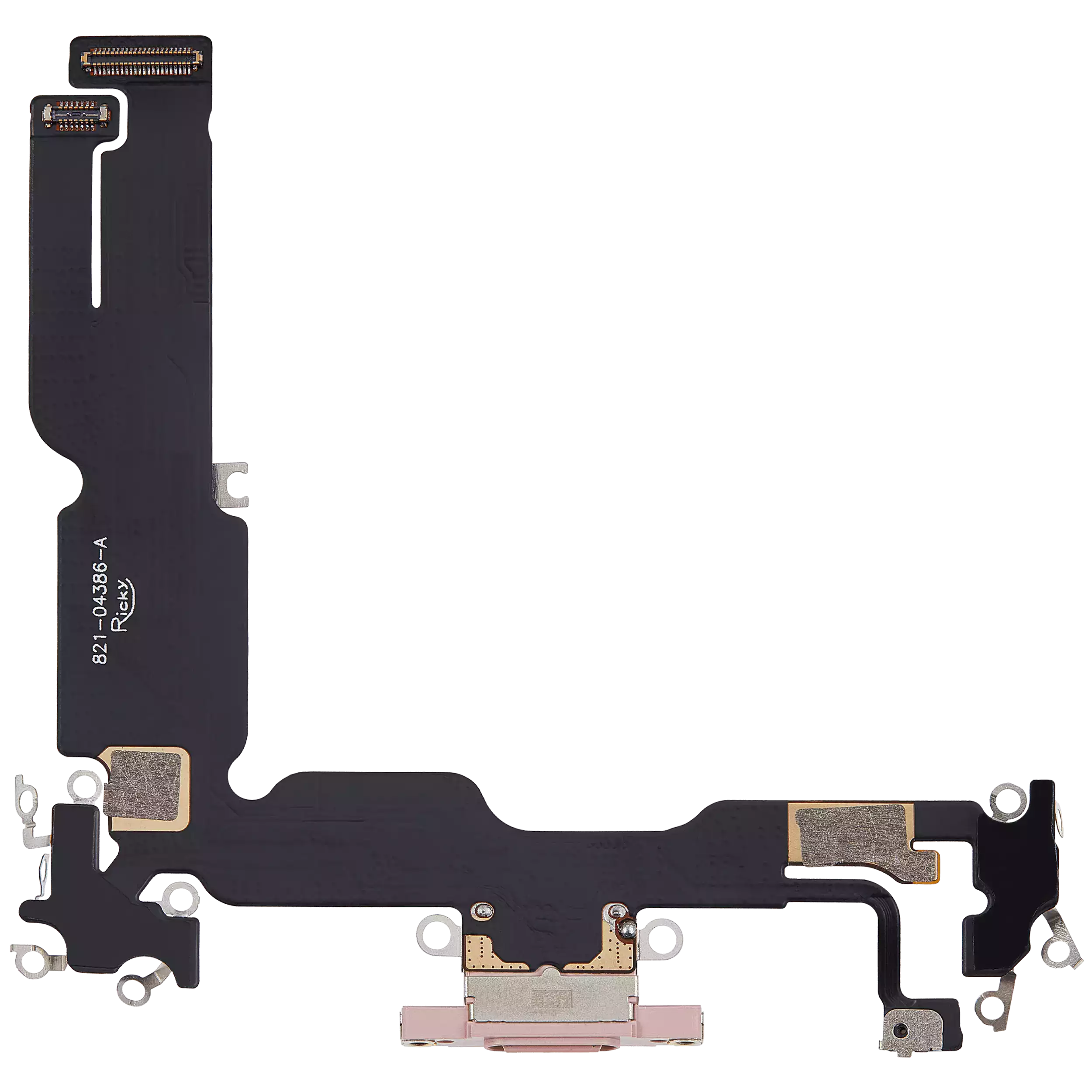 Ladebuchse-Flexkabel für iPhone 15 Plus (Aftermarket Plus) (Pink)