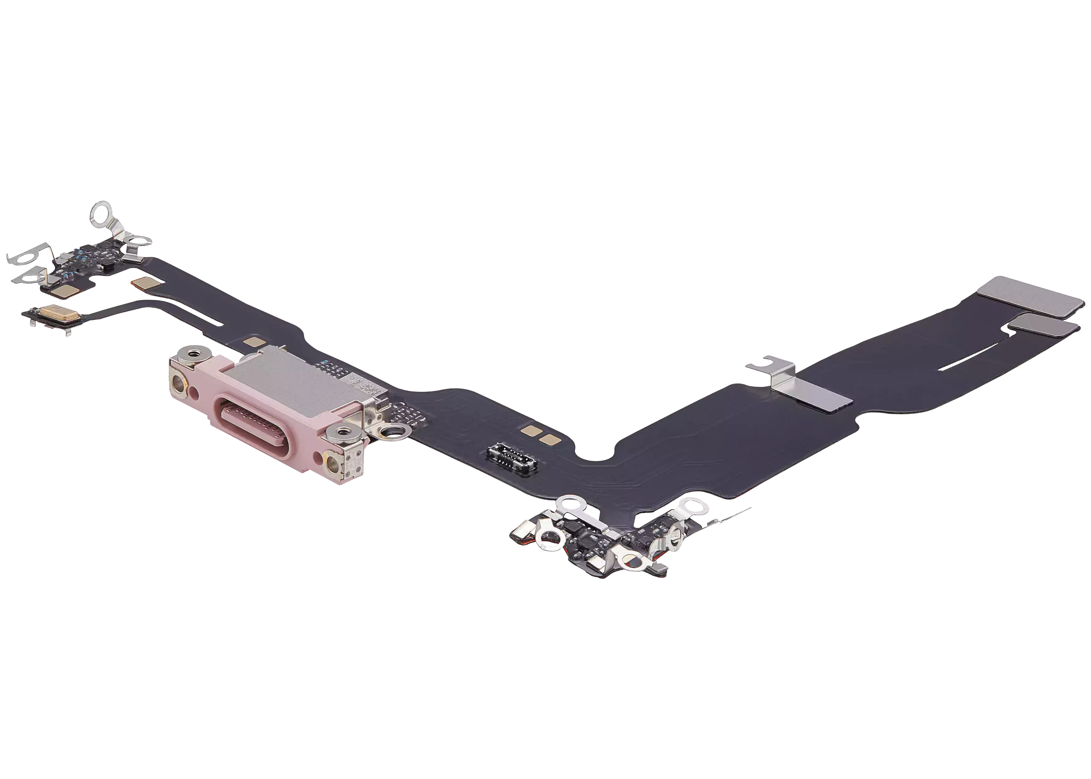 Ladebuchse-Flexkabel für iPhone 15 Plus (Aftermarket Plus) (Pink)