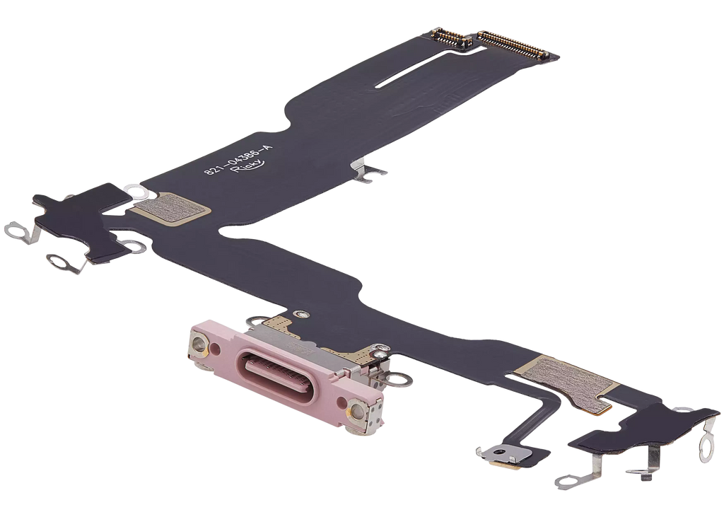 Ladebuchse-Flexkabel für iPhone 15 Plus (Aftermarket Plus) (Pink)