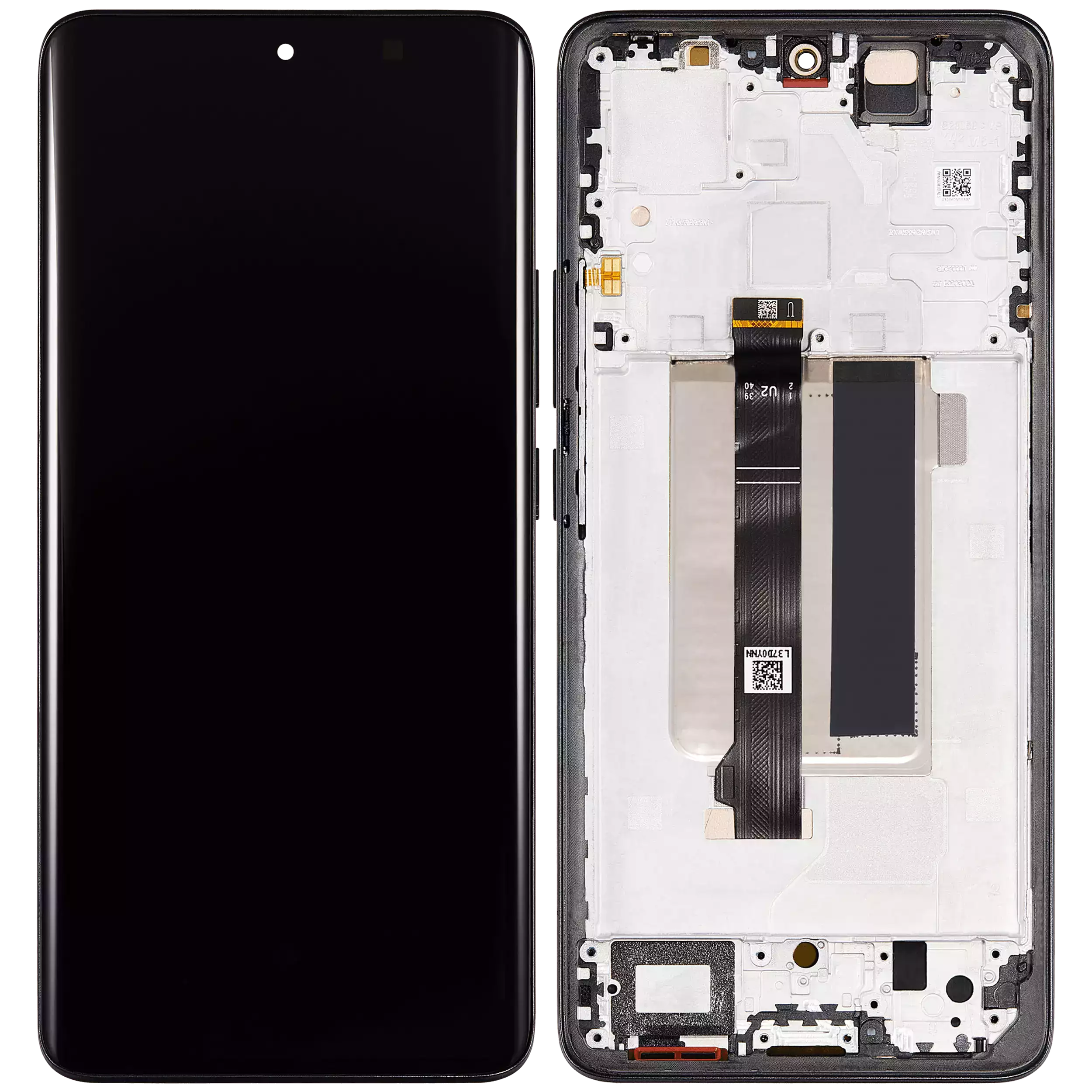 OLED-Display mit Rahmen für Xiaomi Redmi Note 13 Pro Plus (Refurb.) (Schwarz)