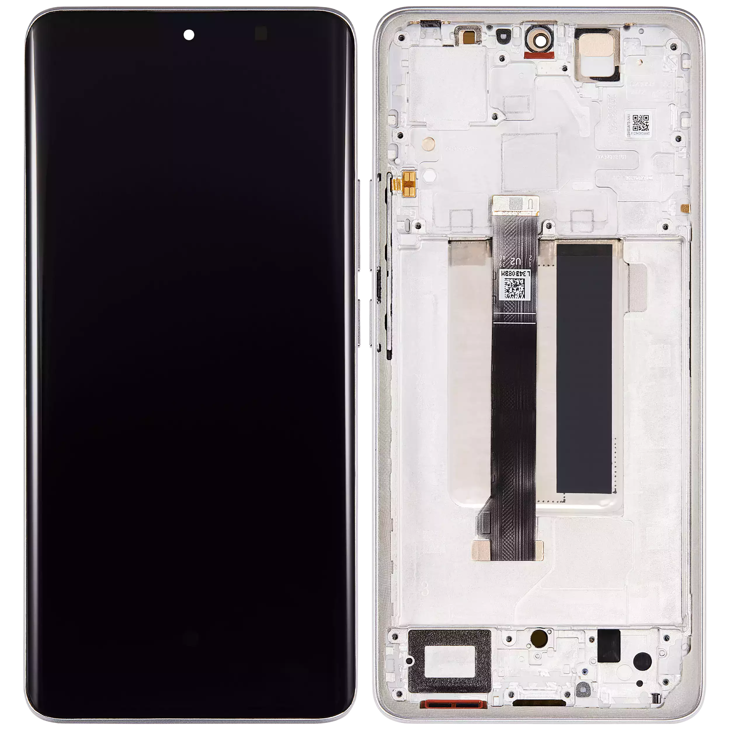 OLED-Display mit Rahmen für Xiaomi Redmi Note 13 Pro Plus (Refurbished) (Weiß)