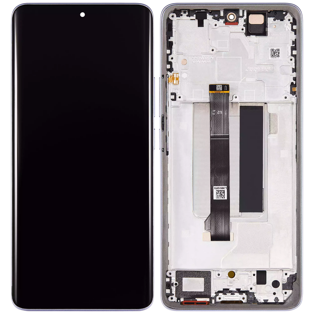 OLED-Display mit Rahmen für Xiaomi Redmi Note 13 Pro Plus (Refurbished) (Lila)