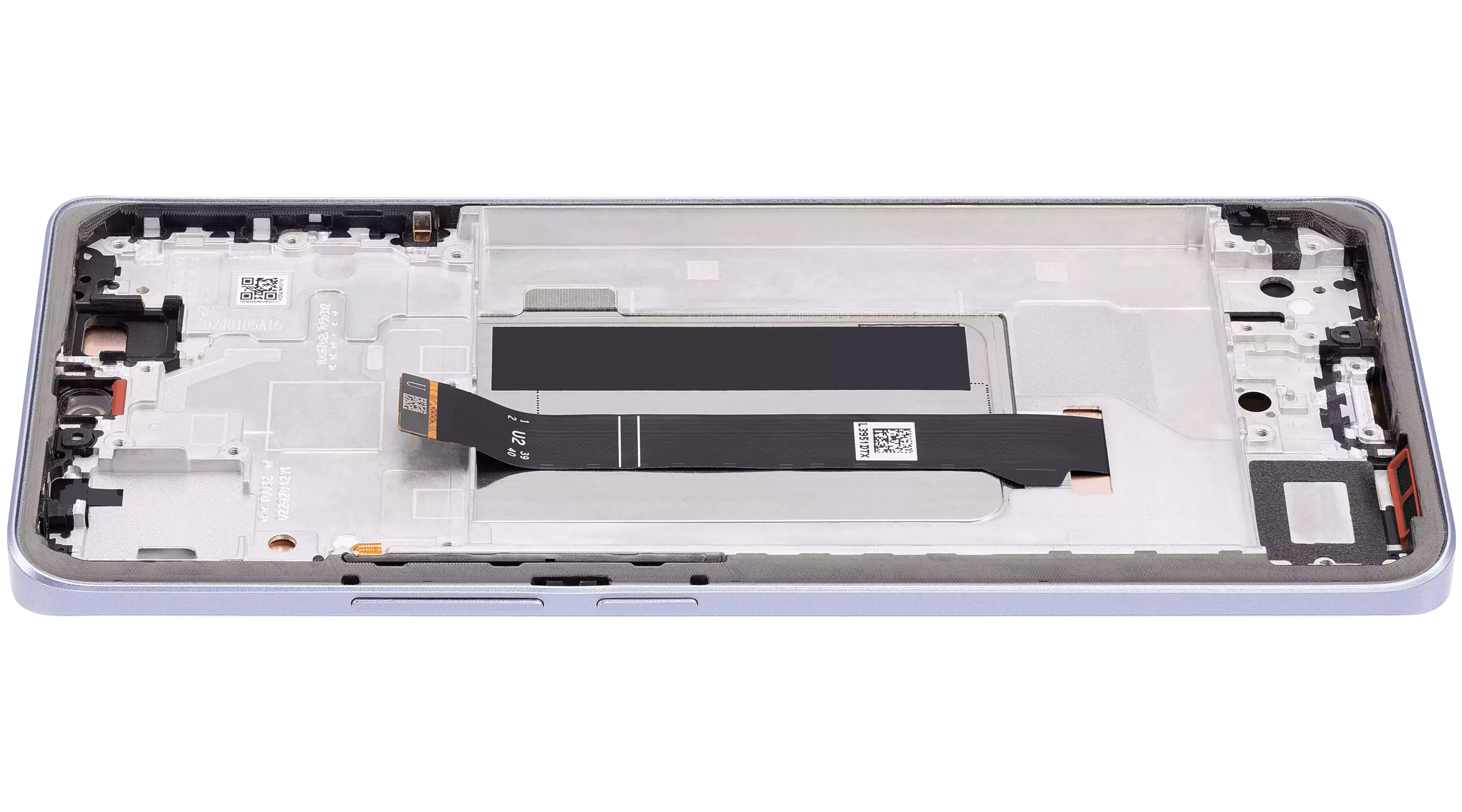 OLED-Display mit Rahmen für Xiaomi Redmi Note 13 Pro Plus (Refurbished) (Lila)
