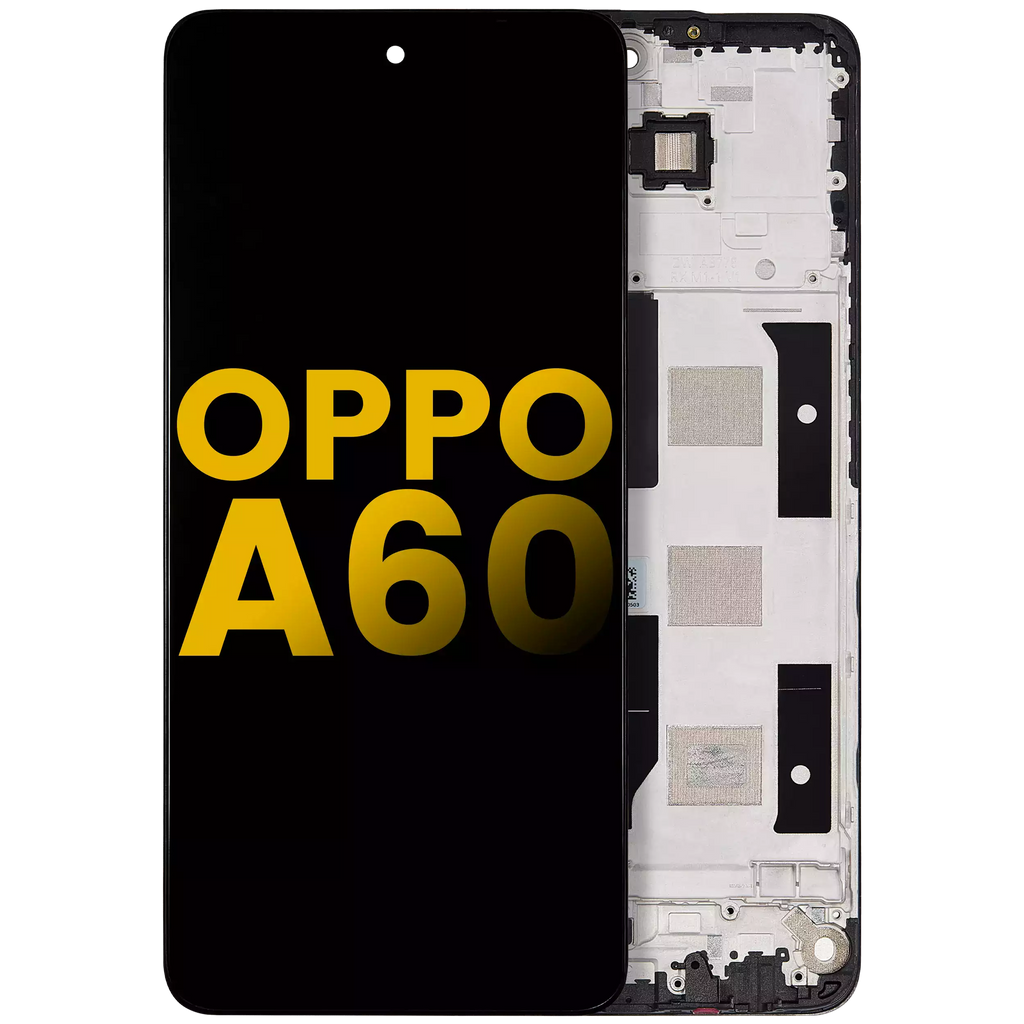 LCD-Display mit Rahmen für OPPO A60 (Refurbished) (Alle Farben)