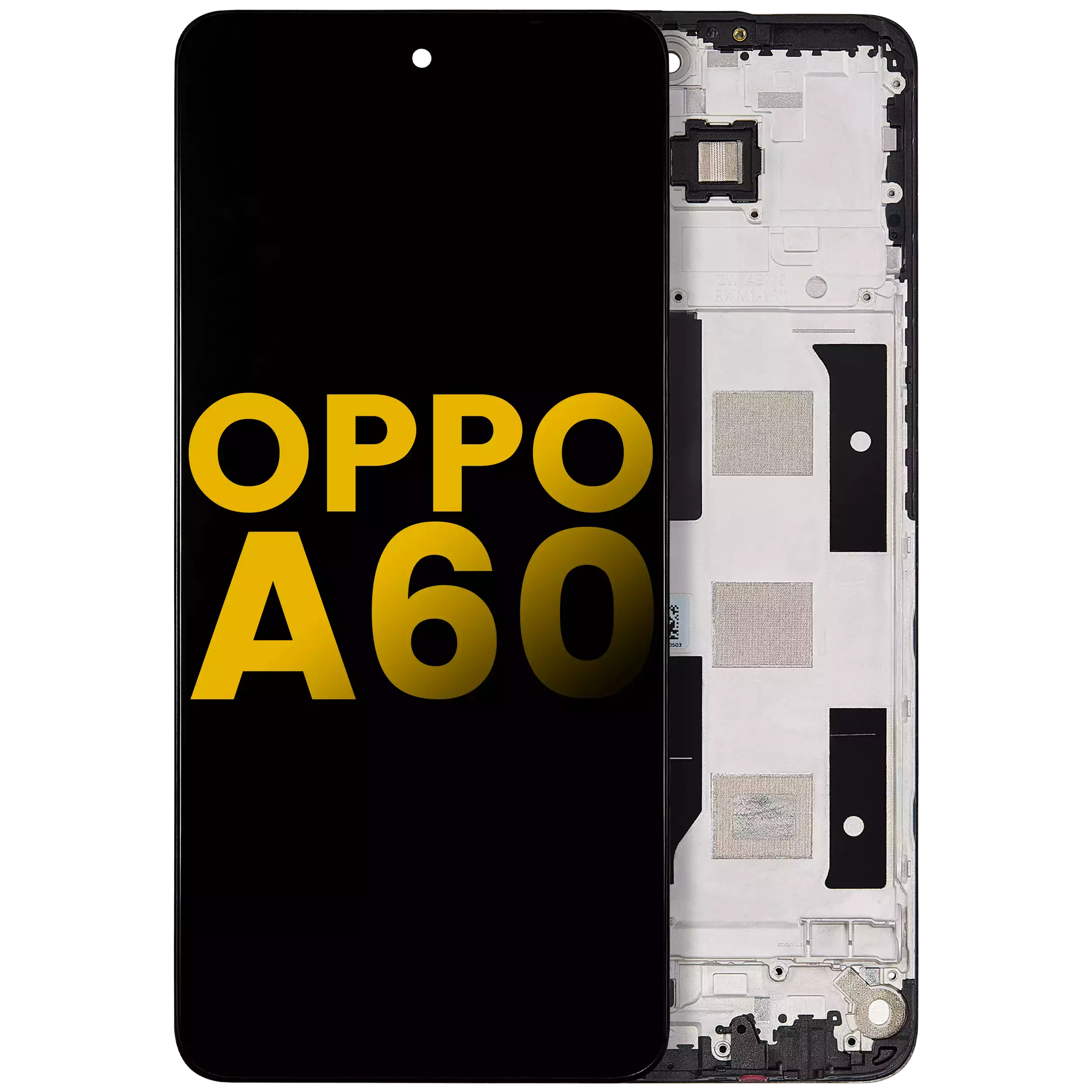 LCD-Display mit Rahmen für OPPO A60 (Refurbished) (Alle Farben)