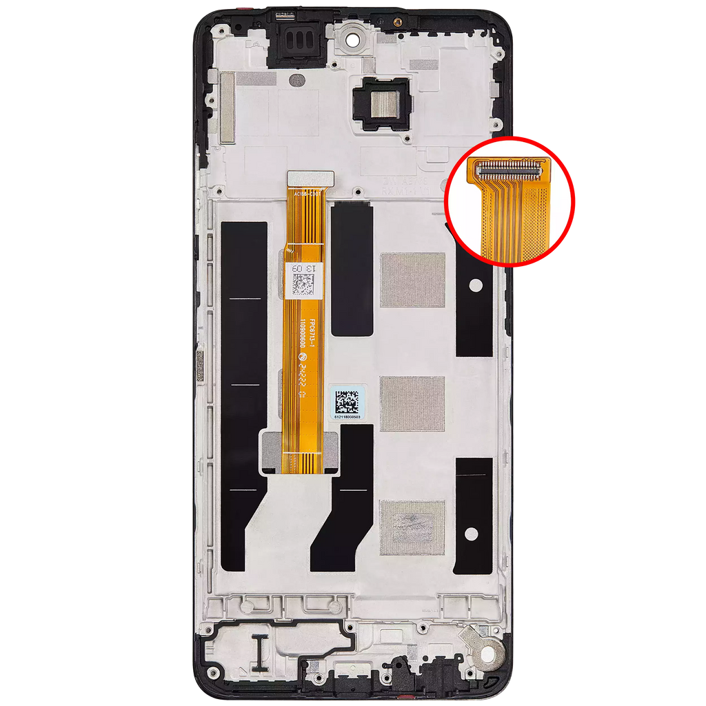 LCD-Display mit Rahmen für OPPO A60 (Refurbished) (Alle Farben)