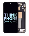OLED-Display mit Rahmen für Motorola ThinkPhone (OEM) Carbon Black