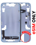 Midframe/Rahmen mit Kleinteilen für iPhone 14 US-Version Aftermarket Plus Blau