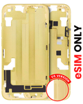 Midframe/Rahmen mit Kleinteilen für iPhone 14 Gelb (Aftermarket Plus)