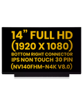 14" LCD Panel FHD 30 Pin IPS für Lenovo/HP/Dell Premium