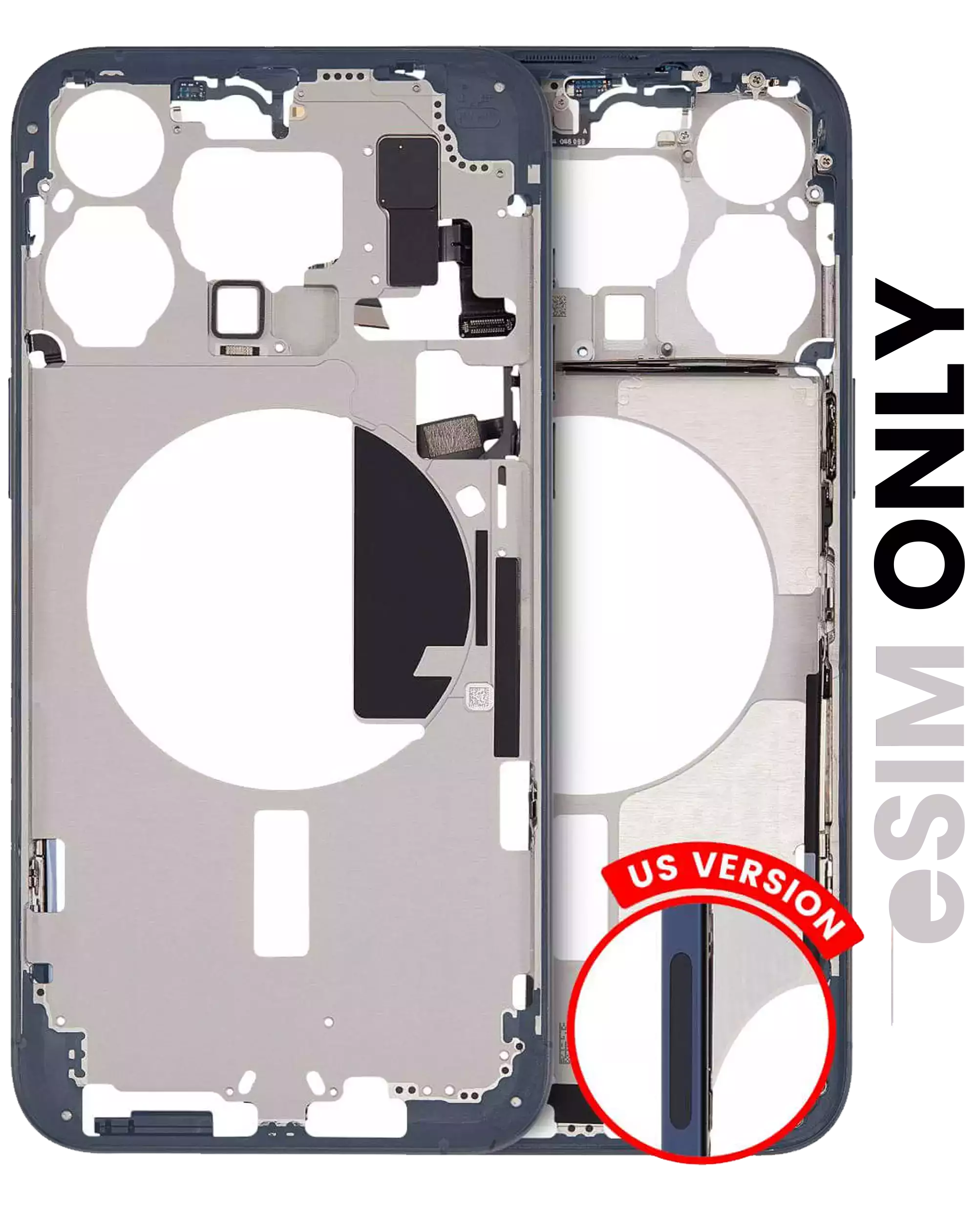 Original Apple-Ausbau C gebraucht – iPhone 15 Pro Max US Version Rahmen Blau