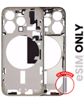 Midframe/Rahmen für iPhone 15 Pro mit Kleinteilen (Natural Titanium, Gebraucht Q