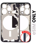 Midframe/Frame with Small Parts for iPhone 15 Pro (US Version) (Used OEM Pull, C Quality) (Blue Titanium)