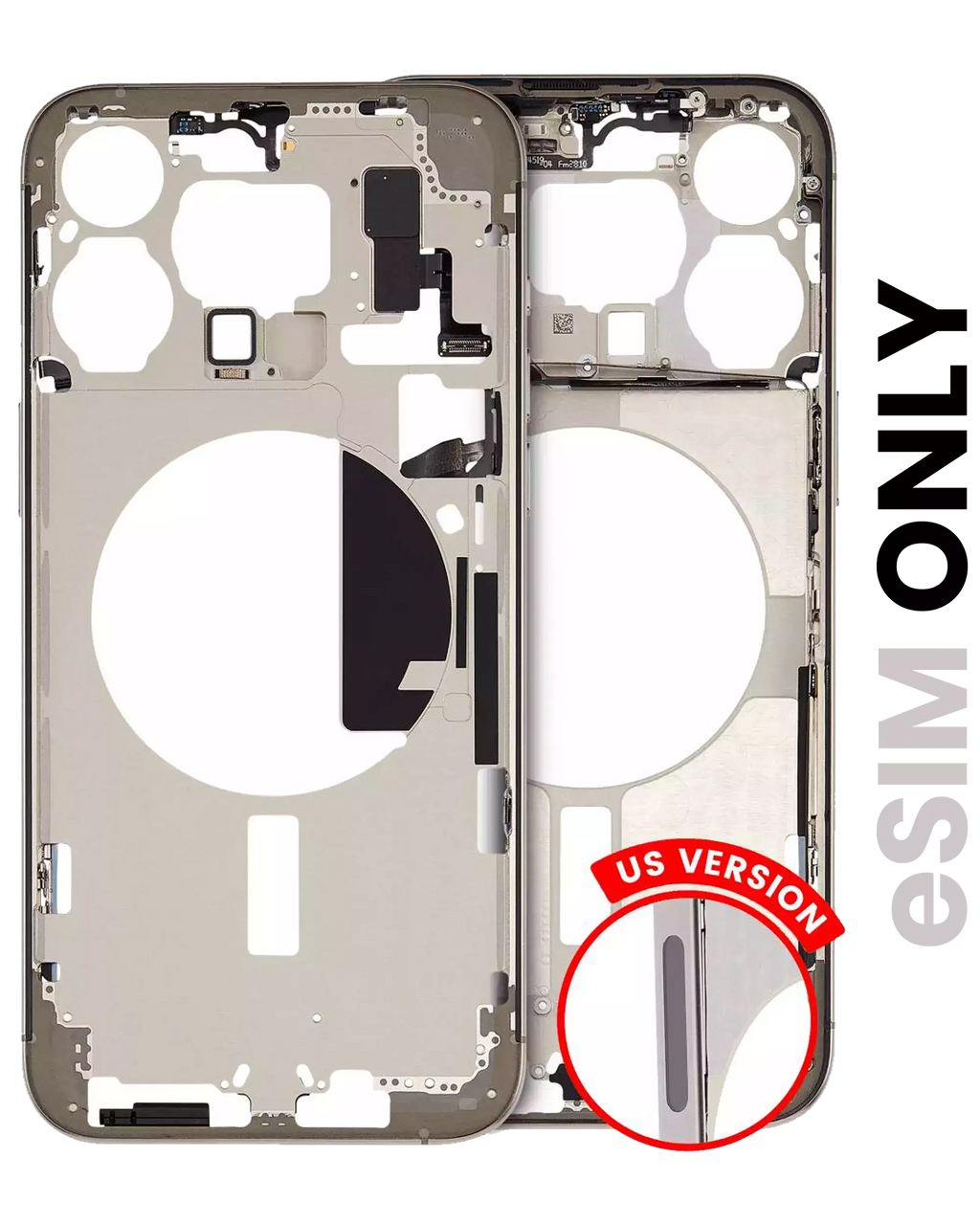 Original Apple-Ausbau B gebraucht – iPhone 15 Pro Max US Version Rahmen Natur
