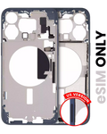 Midframe/Rahmen m. Kleinteilen für iPhone 15 Pro Max, OEM-Pull B, Titanblau