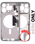 Midframe/Rahmen mit Kleinteilen für iPhone 15 Pro Max Weiß Titanium OEM Pull B
