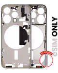 Midframe/Rahmen mit Kleinteilen iPhone 15 Pro US Natural Titanium OEM Pull B