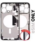 Midframe/Rahmen iPhone 15 Pro Max Schwarz Titanium OEM Pull B