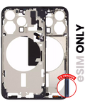 Midframe/Frame with Small Parts for iPhone 15 Pro (US Version) (Grade A) (Blue Titanium)