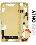 Midframe/Rahmen m. Kleinteilen iPhone 14 US Gelb OEM Pull B