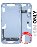 Midframe/Frame incl. small parts for iPhone 14 Plus (US Version) - used OEM removal, Quality B (Blue)