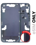Midframe/Rahmen mit Kleinteilen für iPhone 14 US - OEM Pull C - Midnight