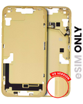 Midframe/Frame with Small Parts for iPhone 14 Plus (US Version), Yellow, Used OEM Pull, Quality C