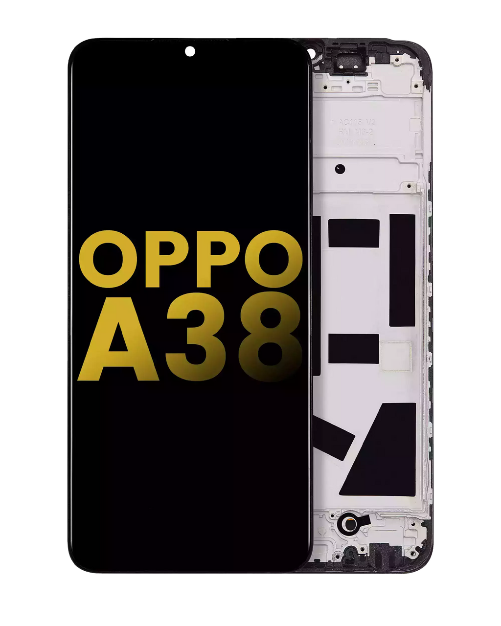 LCD-Komplettdisplay mit Rahmen für OPPO A38 (Generalüberholt) (Alle Farben)
