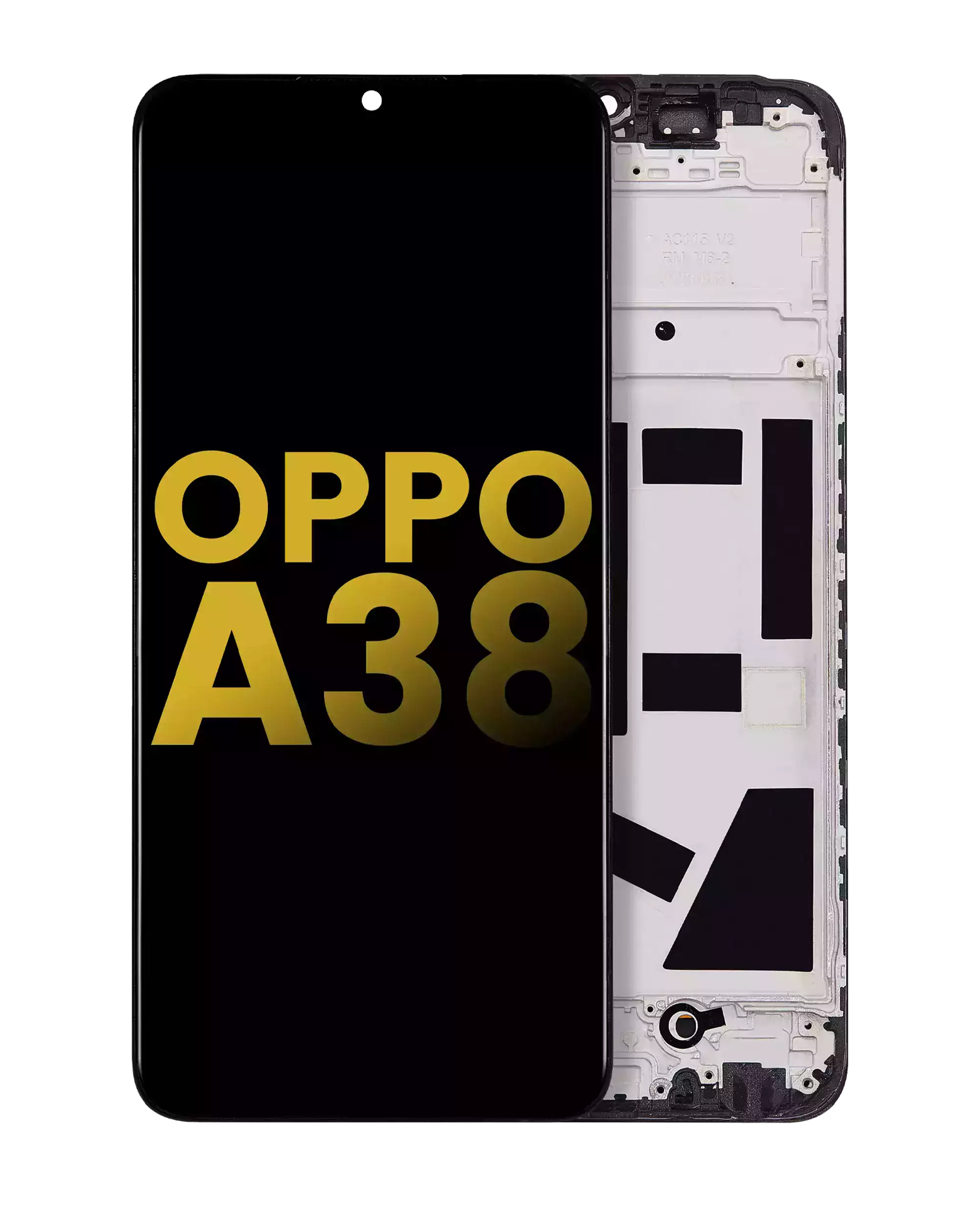 LCD-Komplettdisplay mit Rahmen für OPPO A38 (Generalüberholt) (Alle Farben)