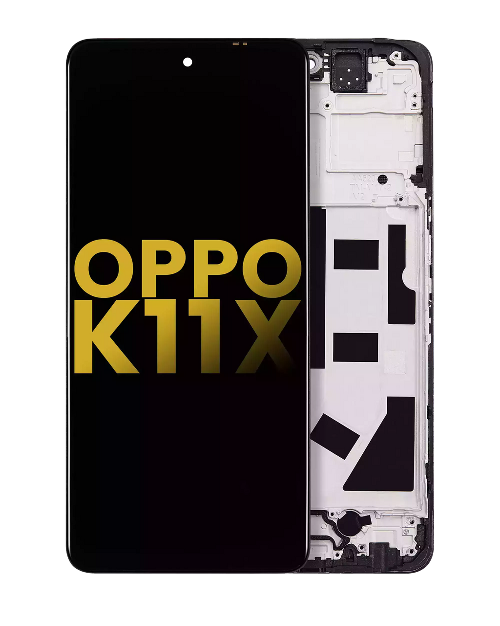 LCD-Display mit Rahmen für OPPO K11X (Refurbished) (Alle Farben)