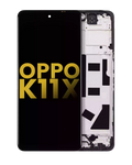 LCD-Display mit Rahmen für OPPO K11X (Refurbished) (Alle Farben)