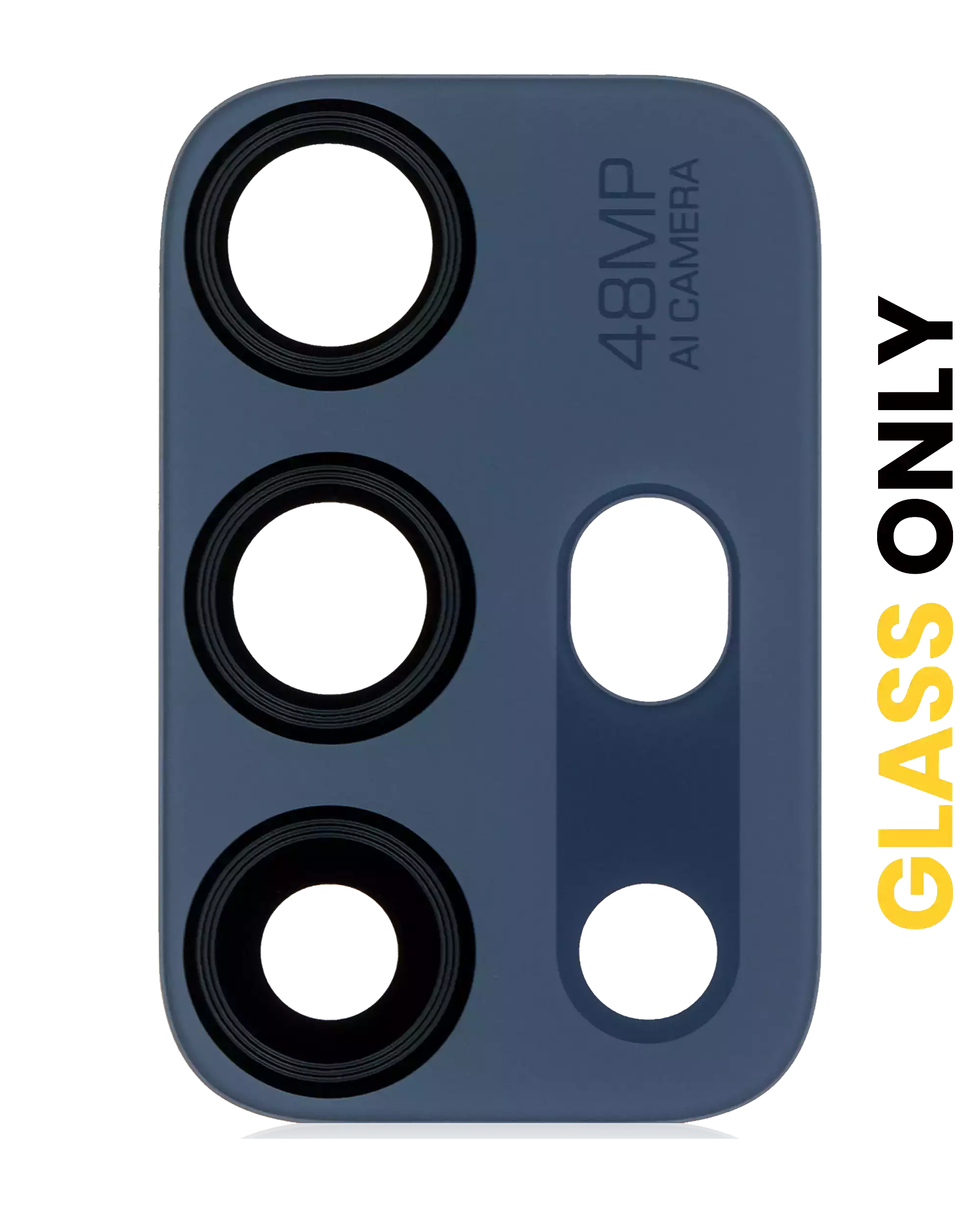 Rear camera lens (glass only) with adhesive for Motorola Moto G10 (XT2127-2 / 2021) (Blue)