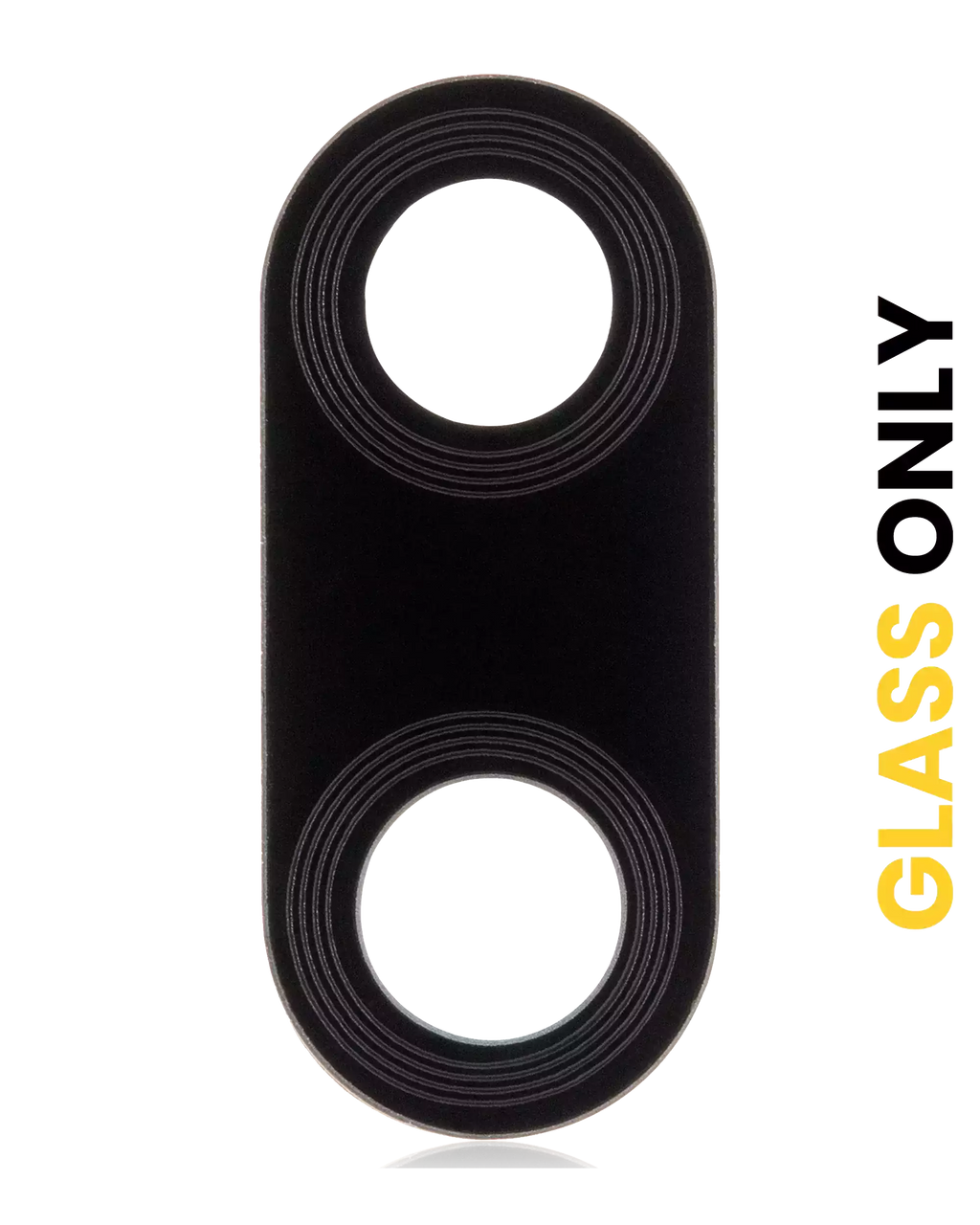 Rear Camera Glass (Glass Only) with Adhesive for Motorola Moto E6s (XT2053-1 / XT2053-2 / 2020) / E6i (XT2053-5 / 2021) (Black)