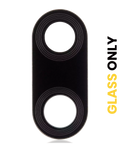 Rear Camera Glass (Glass Only) with Adhesive for Motorola Moto E6s (XT2053-1 / XT2053-2 / 2020) / E6i (XT2053-5 / 2021) (Black)