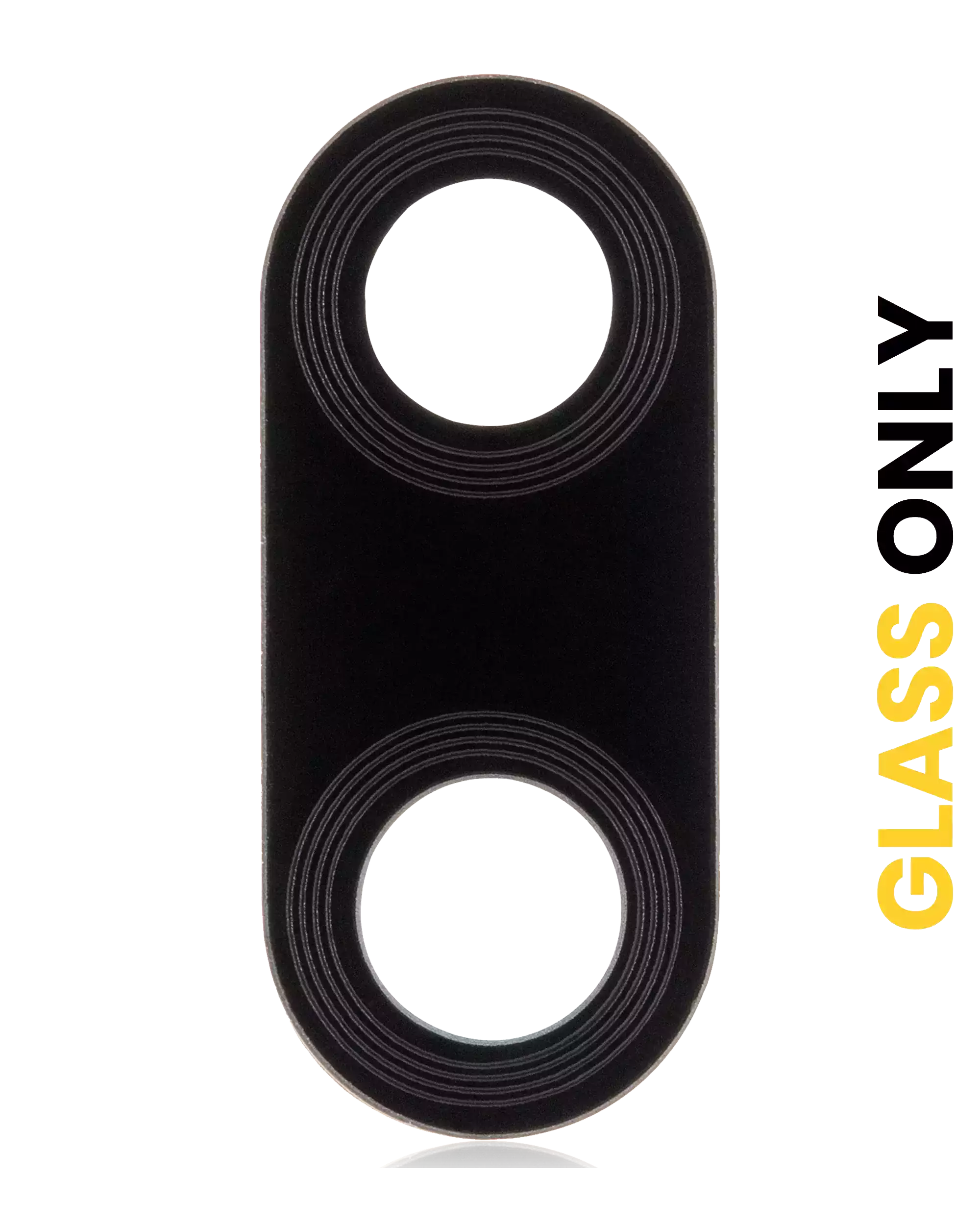 Rear Camera Glass (Glass Only) with Adhesive for Motorola Moto E6s (XT2053-1 / XT2053-2 / 2020) / E6i (XT2053-5 / 2021) (Black)