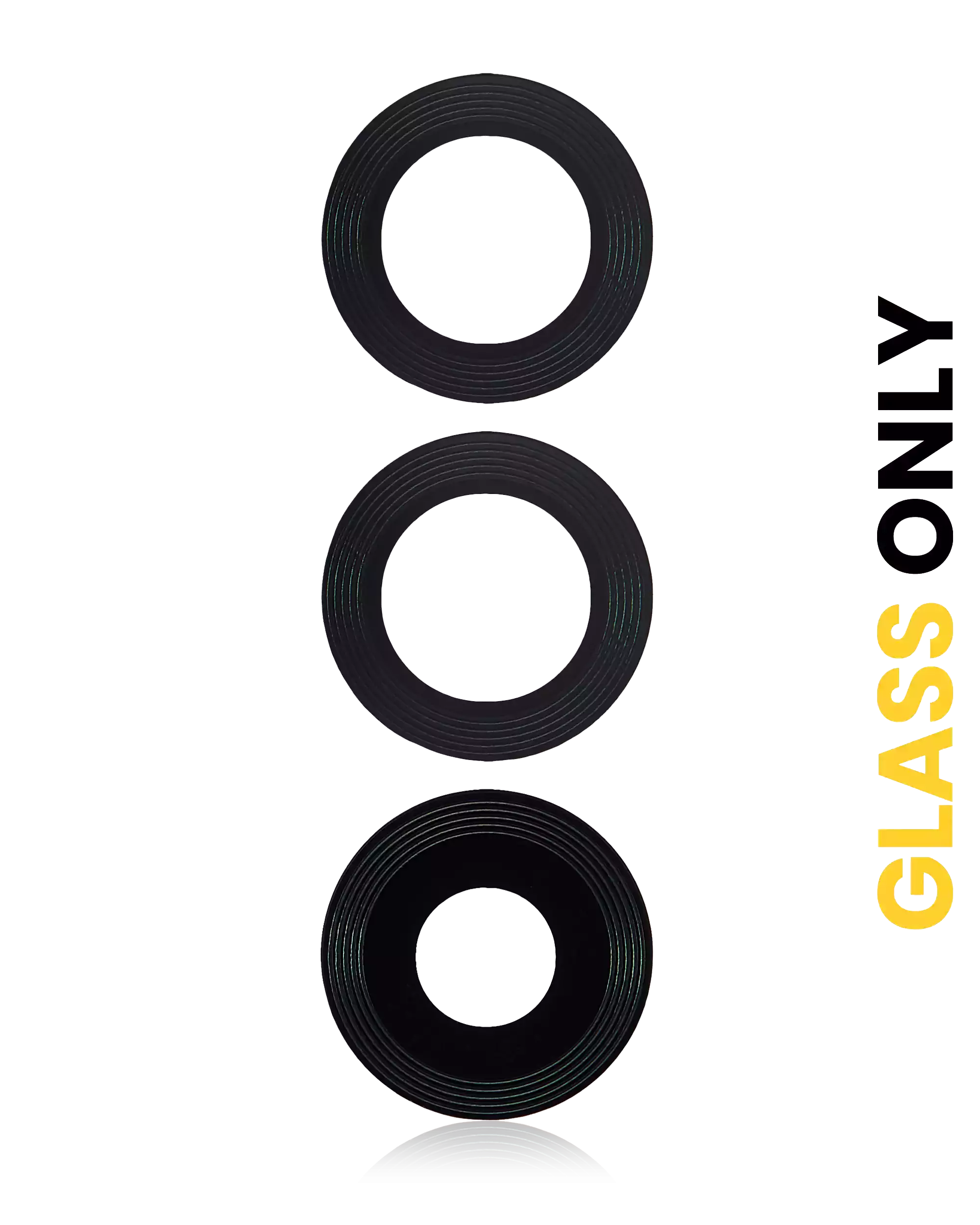 Camera lens rear (glass only) with adhesive for Motorola Moto G60S (XT2133 / 2021) (3-pack)