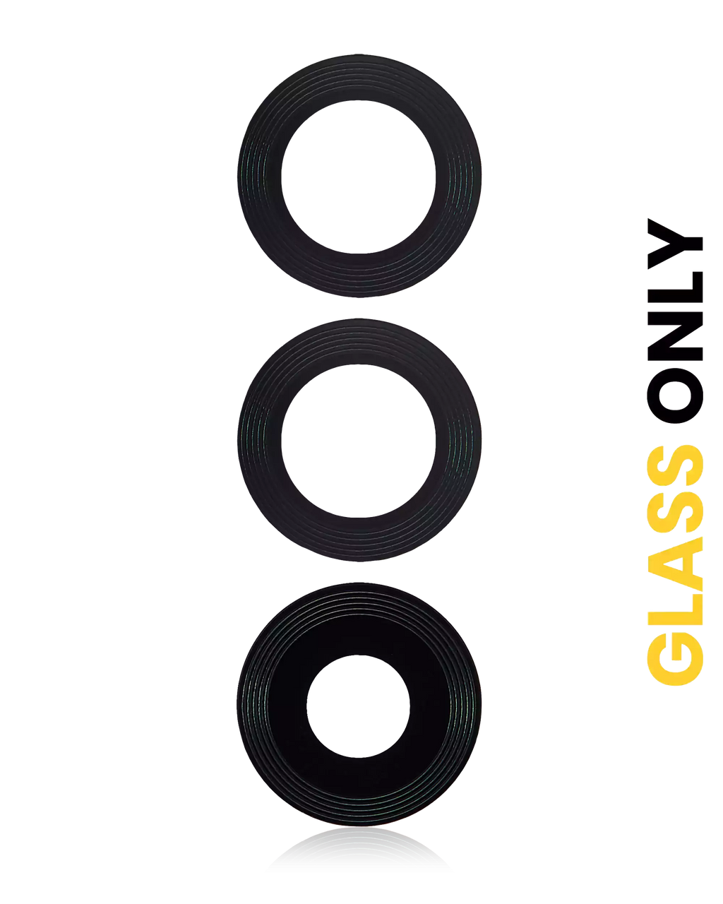 Camera lens rear (glass only) with adhesive for Motorola Moto G60S (XT2133 / 2021) (3-pack)