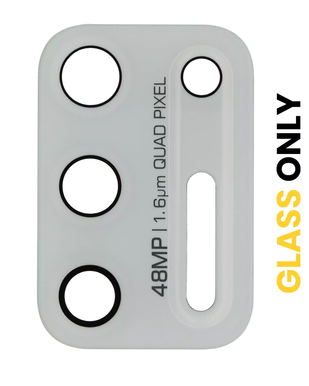 Back Camera Glass Lens (Glass Only) with Adhesive for Motorola Moto G Stylus 6.8" (XT2115 / 2021) - Aurora White