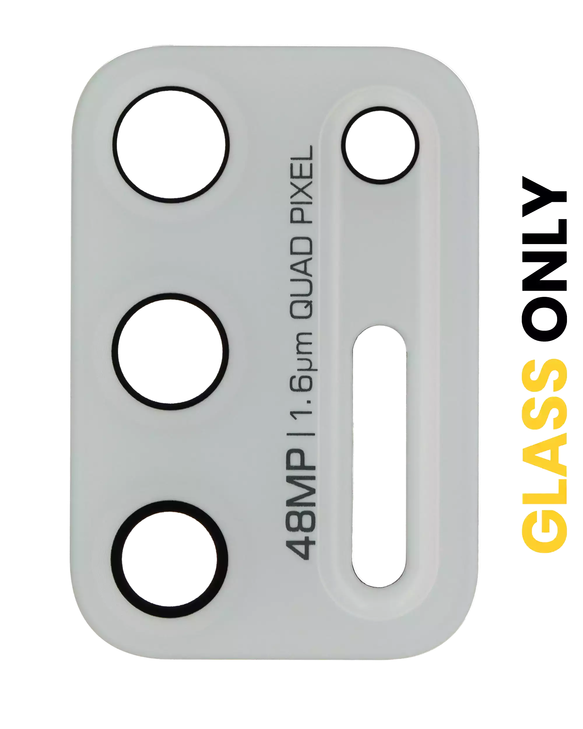 Back Camera Glass Lens (Glass Only) with Adhesive for Motorola Moto G Stylus 6.8" (XT2115 / 2021) - Aurora White