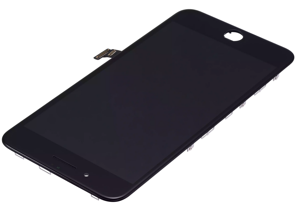 LCD-Display mit Stahlplatte für iPhone 8 Plus (Aftermarket) (Schwarz)