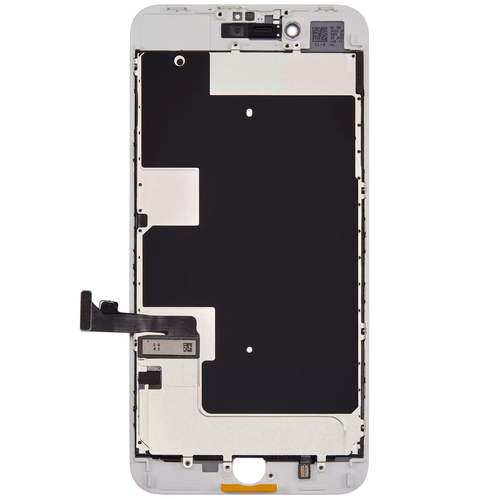 LCD-Modul mit Stahlplatte für iPhone 8 Plus (Aftermarket) (Weiß)