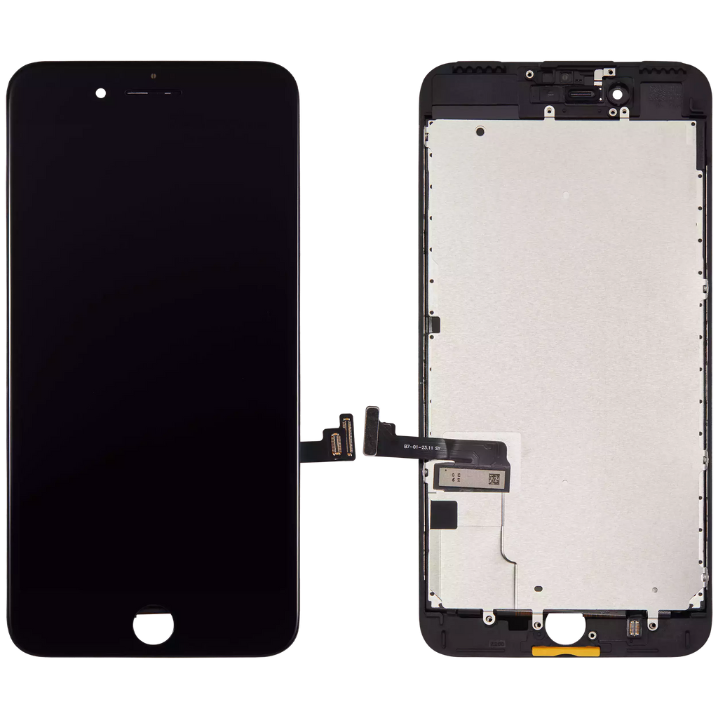 LCD Display with Steel Plate for iPhone 7 Plus (Aftermarket) (Black)