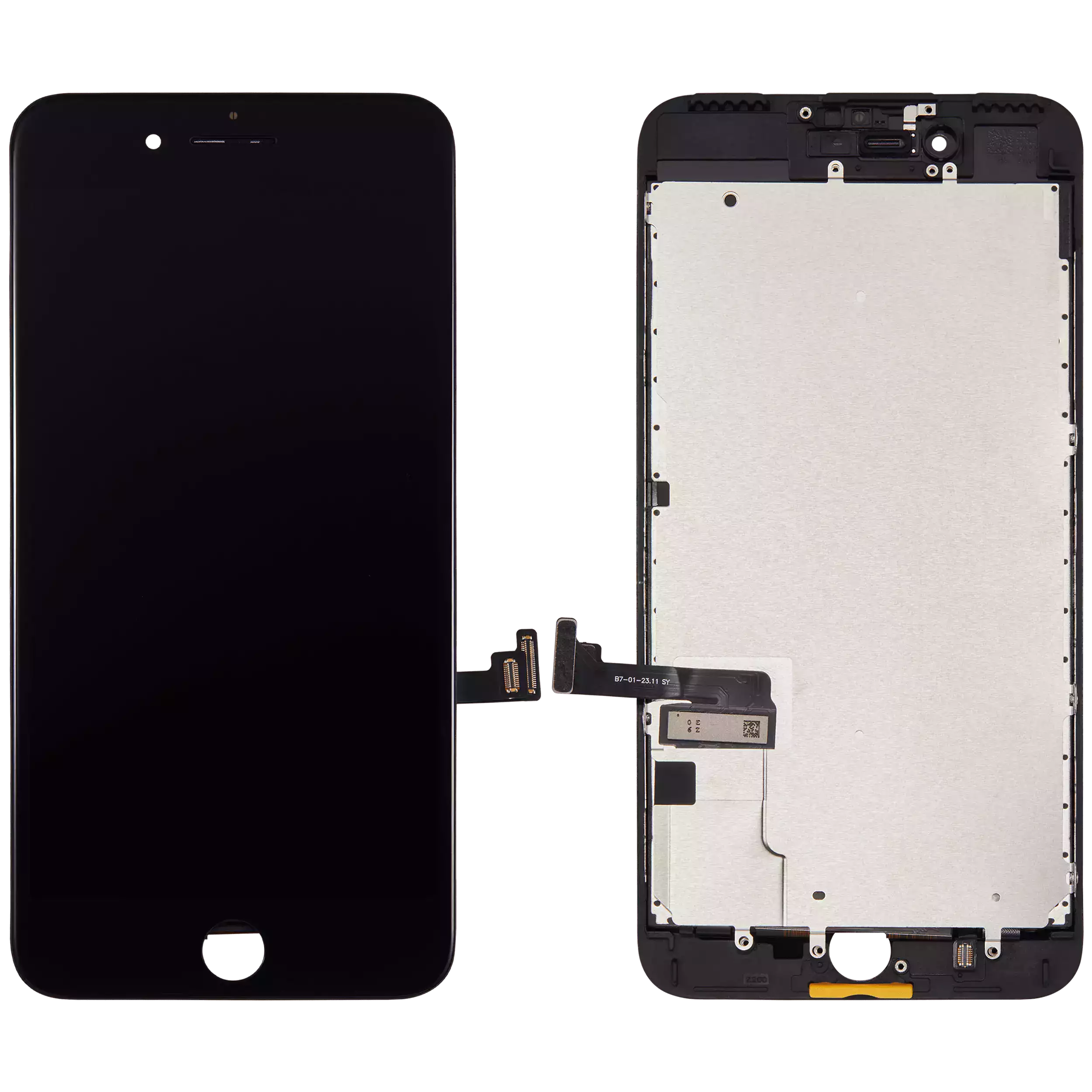 LCD Display with Steel Plate for iPhone 7 Plus (Aftermarket) (Black)