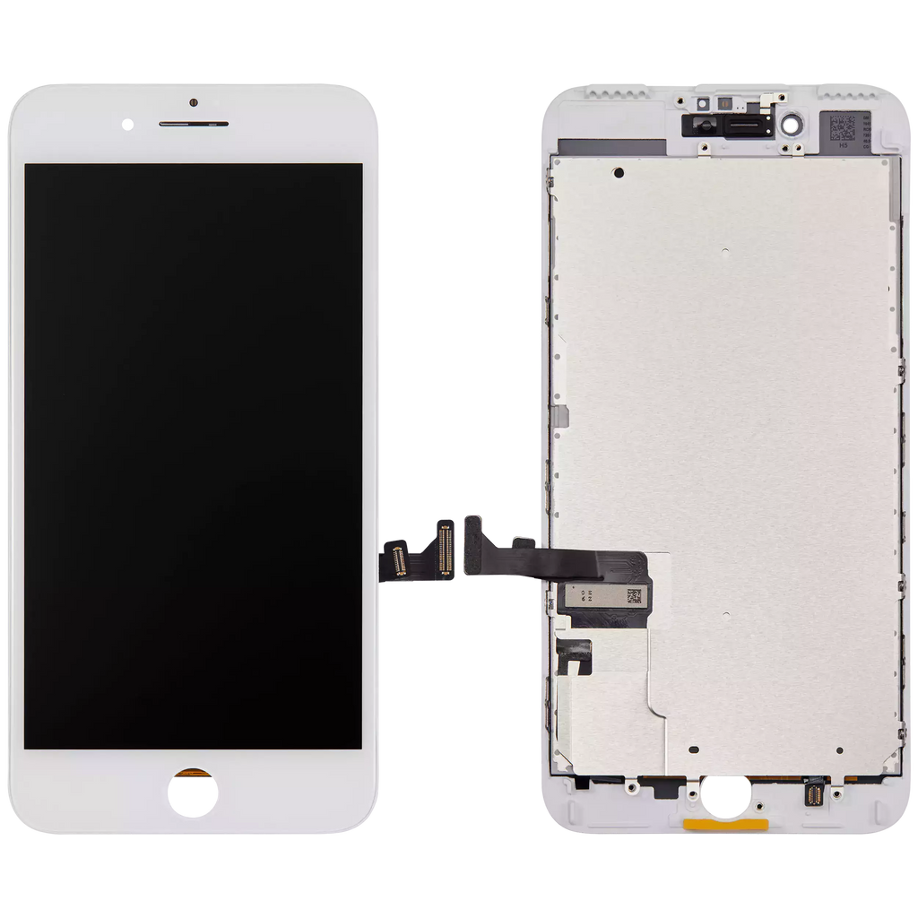 LCD-Display mit Stahlplatte für iPhone 7 Plus (Aftermarket) (Weiß)