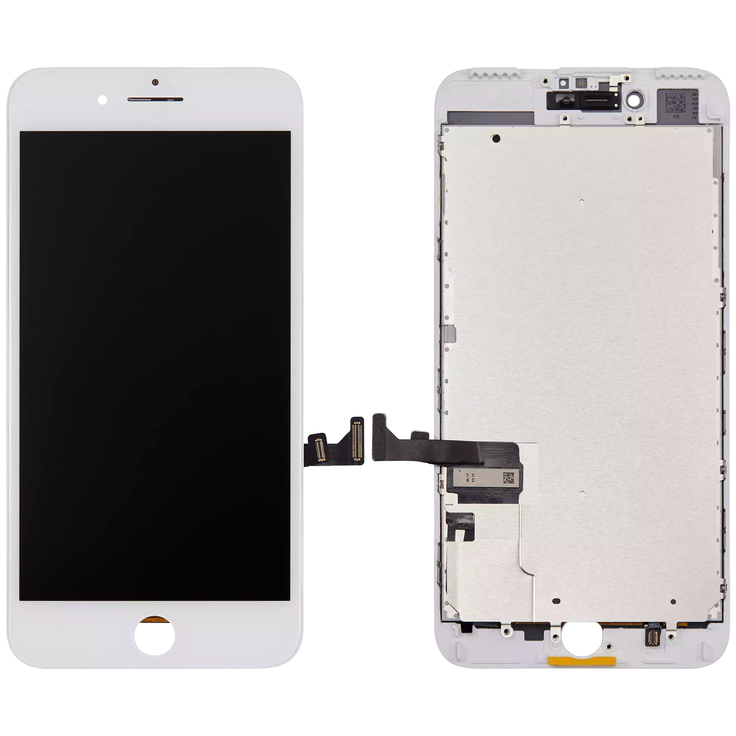 LCD-Display mit Stahlplatte für iPhone 7 Plus (Aftermarket) (Weiß)