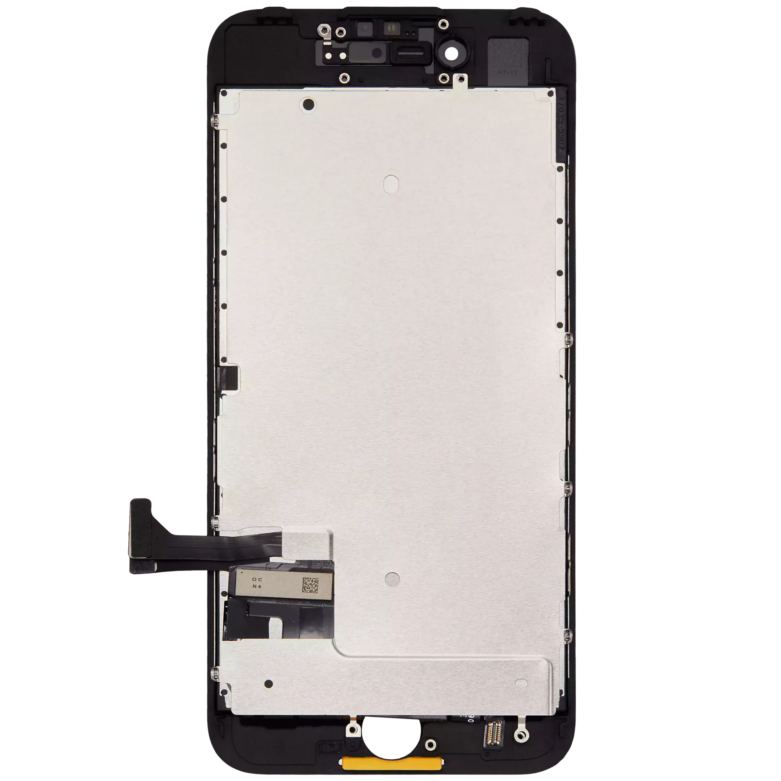 LCD Display with Steel Plate for iPhone 7 (Aftermarket) (Black)