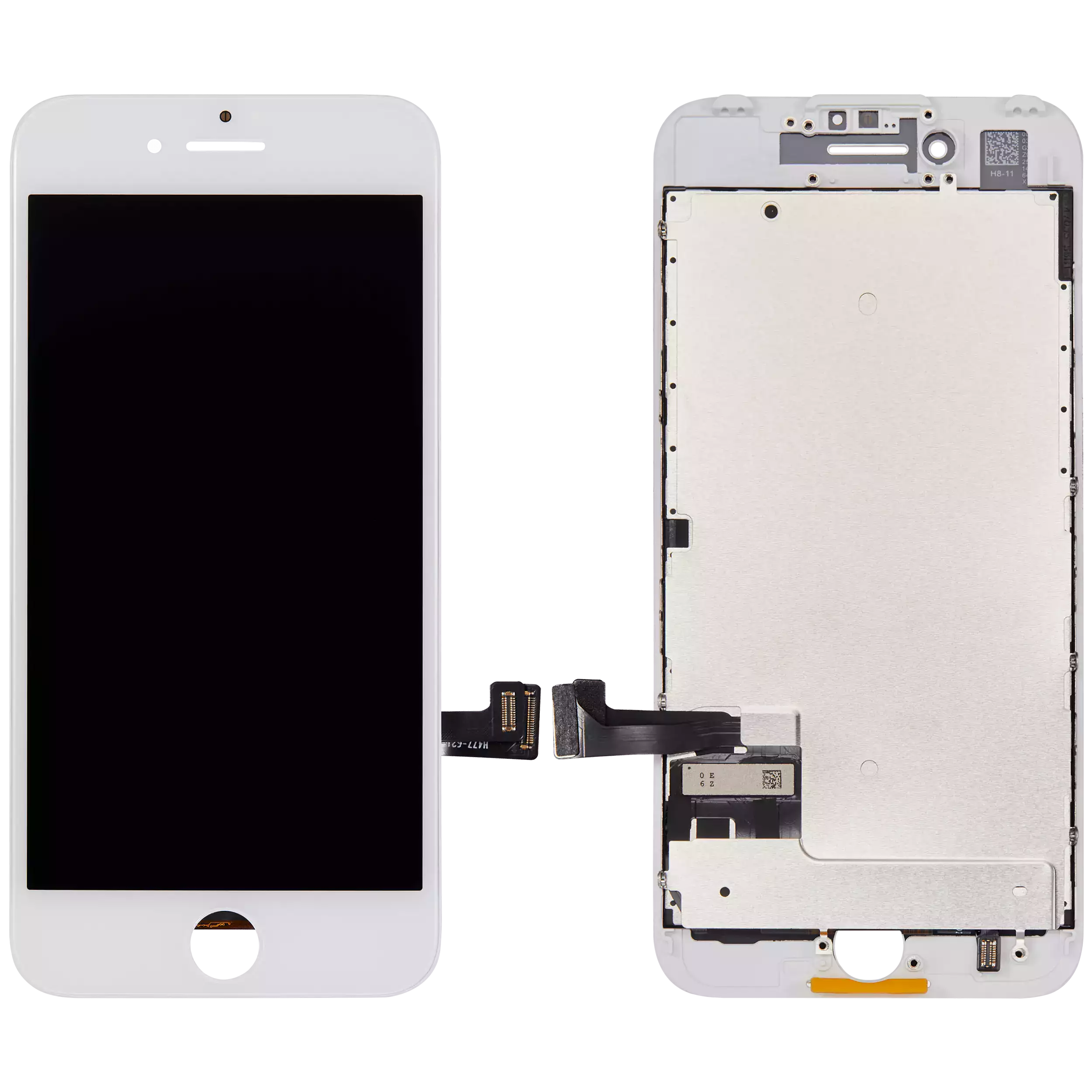 LCD-Display mit Stahlplatte für iPhone 7 (Aftermarket) (Weiß)